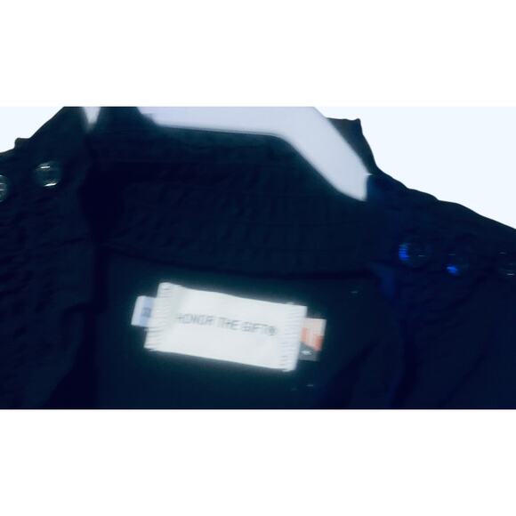 Honor the Gift Black Sheer Monogram Turtleneck Blouse Size XXL, NWT - Picture 3 of 4